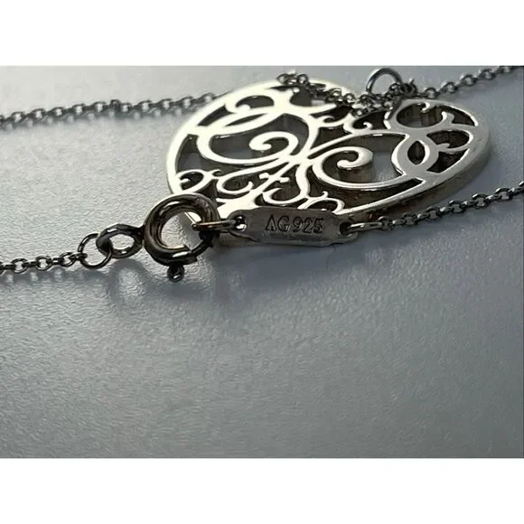 Tiffany & Co. Sterling Silver Enchant Heart Necklace - 20” - Picture 11 of 16